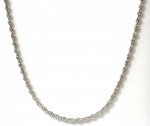 14K WHITE GOLD DIAMOND TENNIS NECKLACE 10.91 CTW