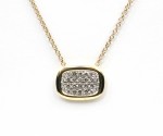 14KTT PAVE DIAMOND PENDANT
