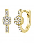 14K YELLOW GOLD DIAMOND EARRINGS