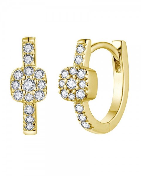 14K YELLOW GOLD DIAMOND EARRINGS