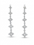 14K WHITE GOLD DIAMOND DROP EARRINGS