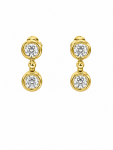 14K YELLOW GOLD DIAMOND EARRINGS