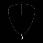 LAB GROWN 14K YELLOW GOLD INITIAL J NECKLACE .40ctw