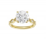 14K YELLOW GOLD LAB GROWN DIAMOND ENGAGEMENT RING