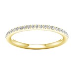 14K YELLOW GOLD .18CTW DIAMOND BAND