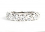 14K WHITE GOLD LAB GROWN DIAMOND BAND 4.00CTW