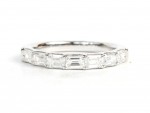 14K WHITE GOLD LAB GROWN DIAMOND BAGUETTE BAND 1.00CTW