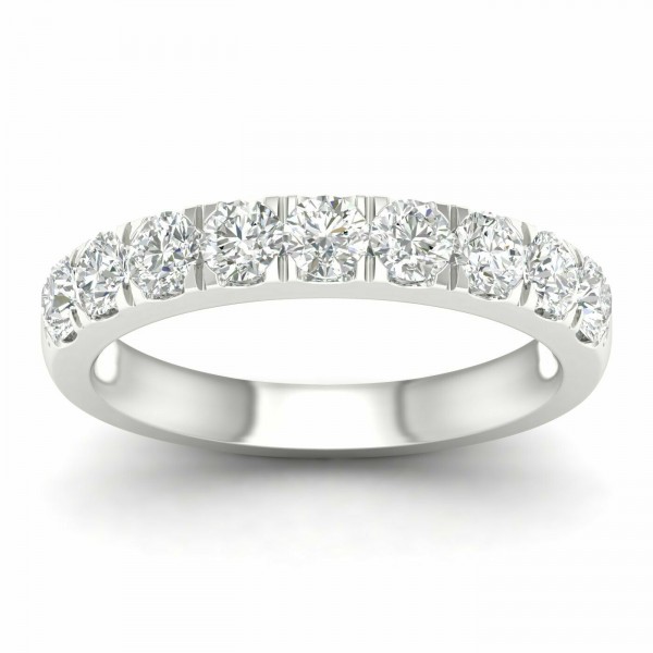 LAB GROWN DIAMOND 14K WHITE GOLD STRAIGHT WEDDING BAND