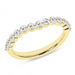 LAB GROWN DIAMOND 14K YELLOW GOLD BUBBLE BAND