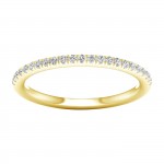 LAB GROWN DIAMOND 14K YELLOW GOLD WEDDING BAND