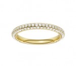 14K YELLOW GOLD LAB GROWN DIAMOND PAVE BAND .60CTW
