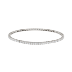 LAB GROWN 14K WHITE GOLD ETERNITY TENNIS BRACELET 3.00ctw