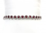 14K WHITE GOLD DIAMOND & RUBY BRACELET