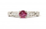 Vivid Ruby & Diamond Ring