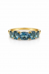 14K YELLOW GOLD LONDON BLUE TOPAZ RING