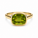 14K YELLOW GOLD PERIDOT RING