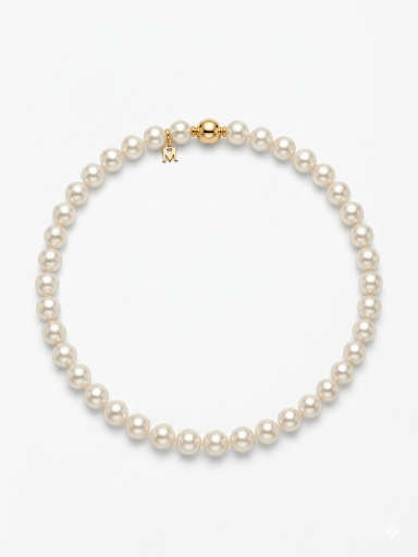 18K YELLOW GOLD 10-12MM MIKIMOTO SOUTH SEA PEARL NECKLACE