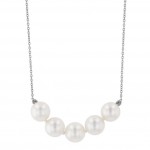 14K WHITE GOLD 4MM CULTURED PEARL STARTER NECKLACE