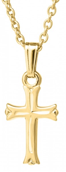 14K GOLD FILLED BABY CROSS NECKLACE