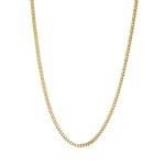 GOLD ION PLATED STAINLESS STEEL SQUARE BOX CHAIN