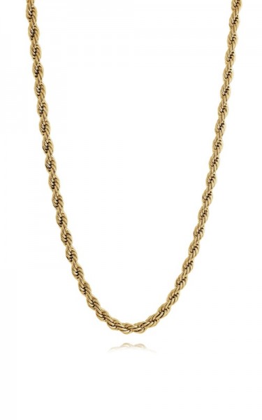 GOLD STAINLESS STEEL POLISHED ROPE CHAIN