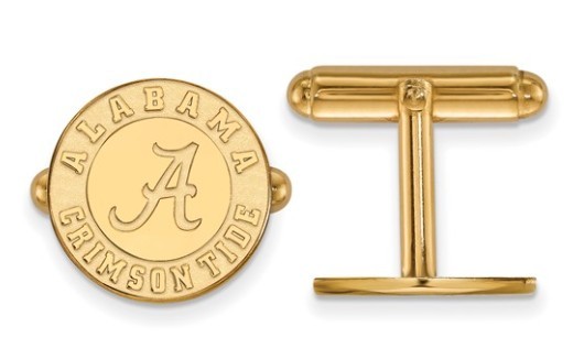 Gold Plated University of Alabama Cuff Links