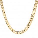 GOLD PLATED STAINLESS STEEL POLISHED 6MM CURB CHAIN