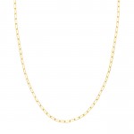 STERLING SILVER GOLD PLATED PAPERCLIP CHAIN