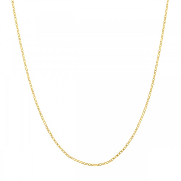 STERLING SILVER GOLD PLATED 1.85MM TEXTURED FORZANTINA CHAIN