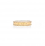 Anna Eck Gold Plate Dotted Stacking Ring Size 7