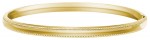GOLD FILLED ADULT BANGLE BRACELET WITH BEADED EDGE