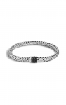JOHN HARDY STERLING SILVER LAVA BRACELET WITH TREATED BLUE SAPPHIRE CLASP