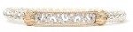14K Sterling Silver .23Ctw Diamond 4Mm Closed Bangle Bracelet