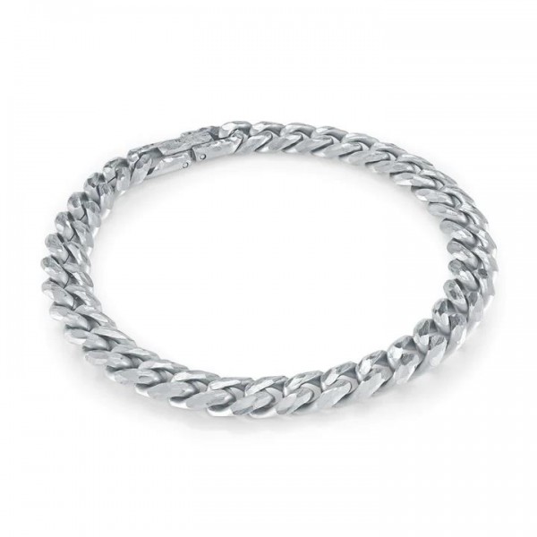 STAINLESS STEEL DIAMOND CUT 8MM CURB LINK