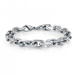 STAINLESS STEEEL ANCHOR LINK BRACELET