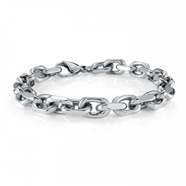 STAINLESS STEEEL ANCHOR LINK BRACELET