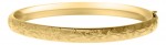 14K GOLD FILLED FLORAL ENGRAVED BABY BRACELET