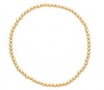 3MM GOLD FILED BEADED  BRACELET