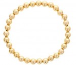 6MM GOLD FILLED BEAD STRETCH BRACELET