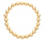8MM GOLD FILLED BEAD STRETCH BRACELET