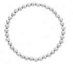 5MM STERLING SILVER BEADED BRACELET