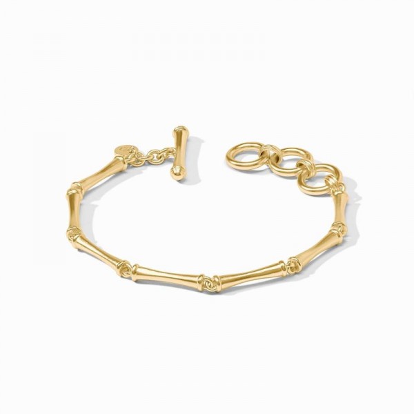 JULIE VOS GOLD PLATED BAMBOO BRACELET