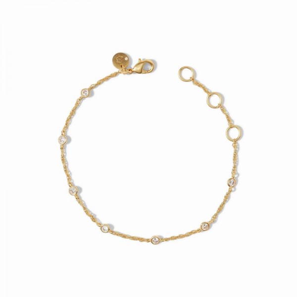 JULIE VOS CELESTA DELICATE CUBIC ZIRCONIA  BRACELET