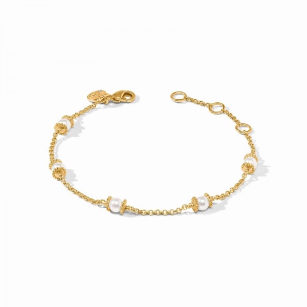 JULIE VOS HYDRA DELICATE PEARL BRACELET