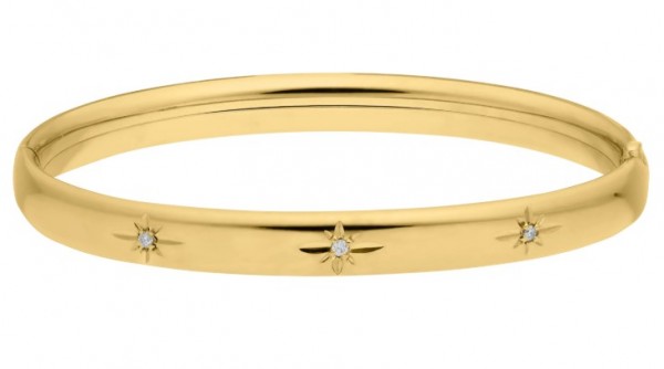 GOLD FILLED 6MM STAR CUT DIAMOND BRACELET