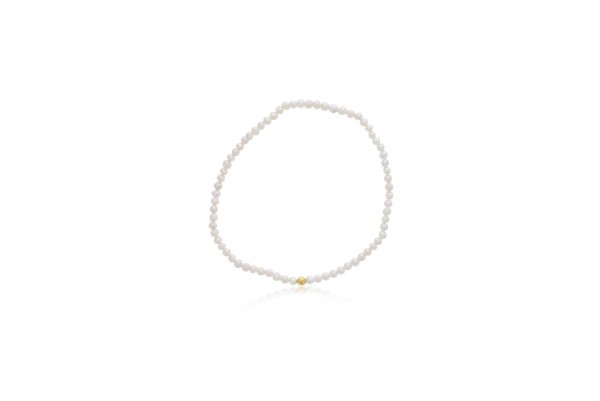 PEARL AND GOLD FILLED BEAD BRACELET