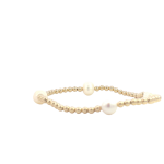 3MM GOLD FILLED BRACELET WITH A 6MM PEARL