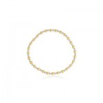 4MM STERLING SILVER AND GOLD FILLED BEAD BRACELET