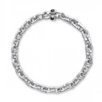 STERLING SILVER  SMALL MARINE LINK BRACELET