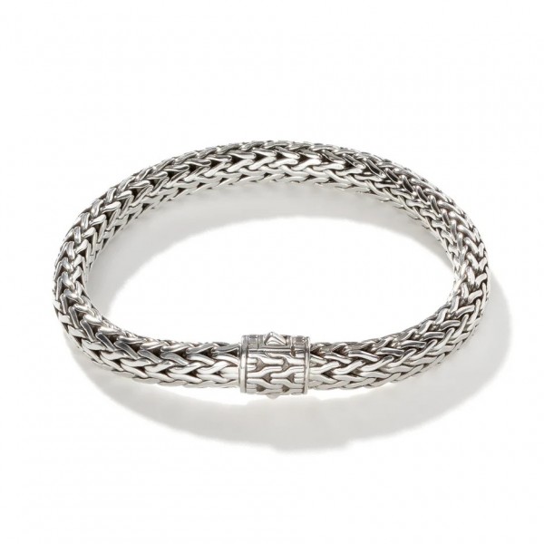 JOHN HARDY MENS STERLING SILVER ICON MEDIUM BRACELET